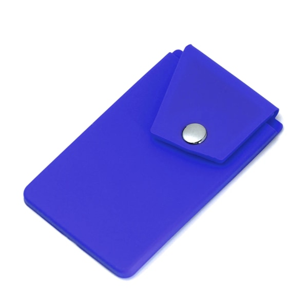 1 st självhäftande silikon mobiltelefon case med Snap Pocket Smart Back Stick-on Kreditkortshållare Universal Cash Case A-2