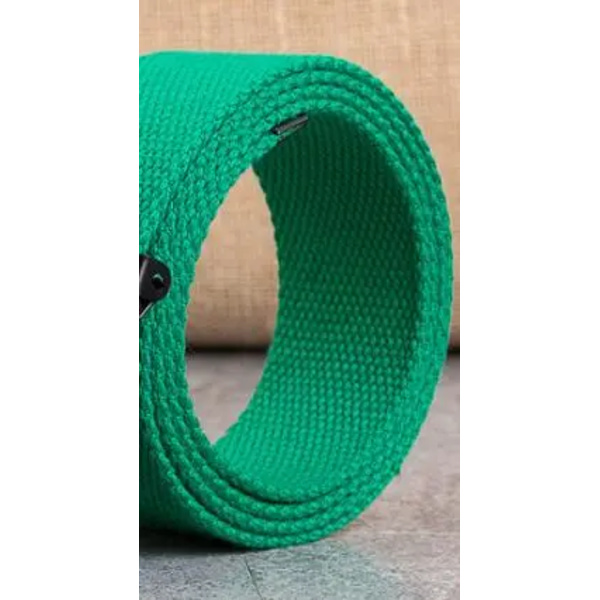 ny högkvalitativ canvasbälte män/kvinnor unisex jeansbälten metallrulle lyxiga automatiska spänne canvasväv midjebälten green 110cm
