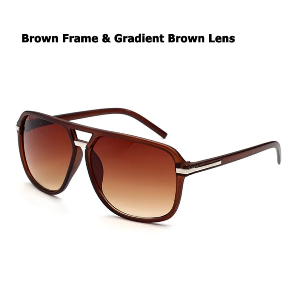 Nya TF stora rektangulära solglasögon herr 2021 uv400 högkvalitativ mada strandglasögon överdimensionerade coola oculos de sol masculino brown-brown