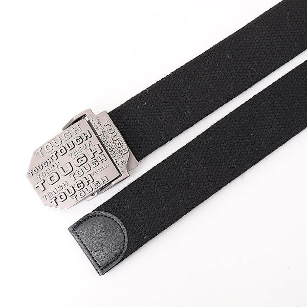 Herrbälten Canvas Herr Högkvalitativ tuff metallspänne Army Militärträning Taktiskt bälte Ny unisex Police Jeans Accessoarer Gray stripe 110cm