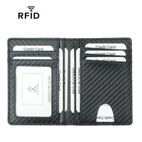 THINKTHENDO Män Slim PU Läder Kreditkort Körkortsinnehavare Kort Case Fick Plånbok Organizer 2020 Modeväska 11,5x8cm