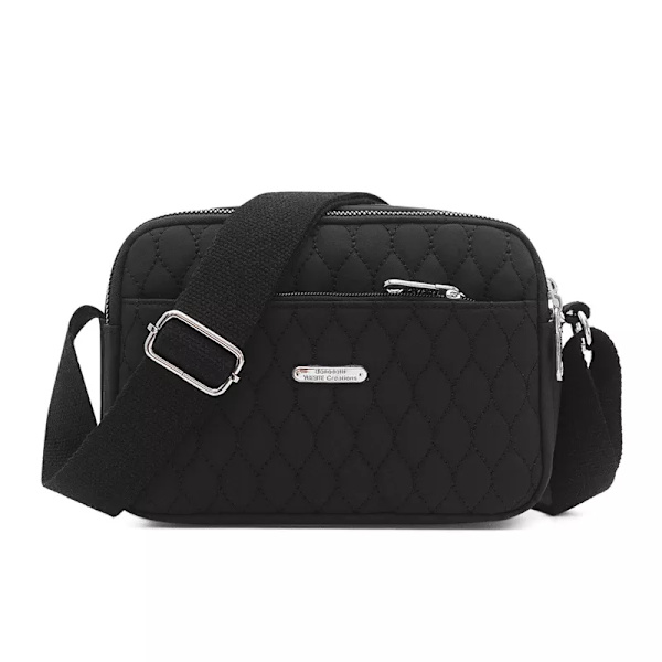 Messenger-väskor för damer Vattentäta axelväskor i nylon Högkvalitativ liten handväska Reseväskor för kvinnor Crossbody-väskor med topphandtag nylon-black 23x11x16cm
