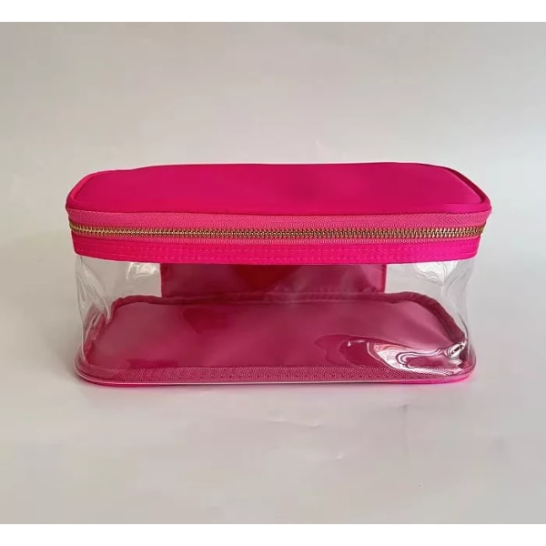 Ny vattentät nylon slitstark necessär Kosmetisk väska Enfärgad sminkväska för kvinnor Resetoalett Skönhet sminkväska Organizer no patch(.339) L(.339)