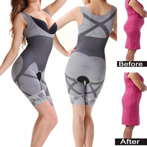 Shapewear Waist trainer Body Shaper Bantning Underkläder Kvinnor Bantning Bälte Korrigerande Underkläder Rumplyftare Bälte Minska Faja Black L XL 50-60KG