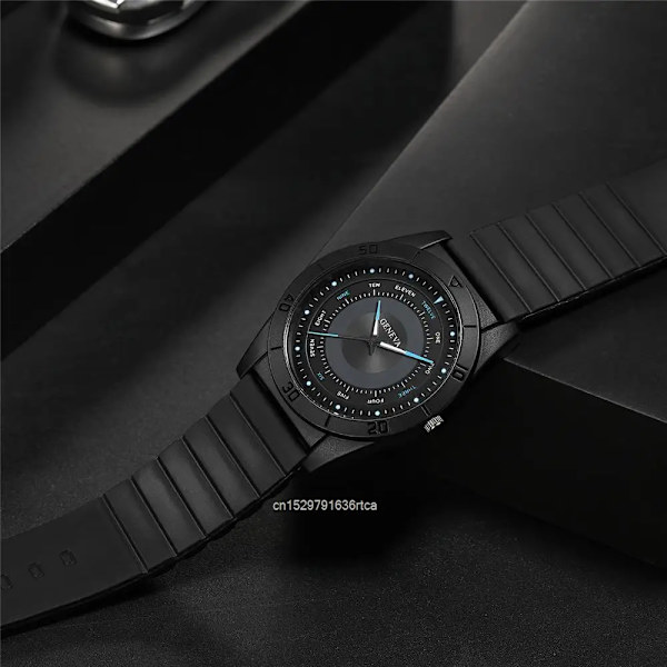 Lyx 2023 Toppmärke Minimalistisk Röd Hands Design Herr Sport Kvartsklocka Watch Silikonrem Manklocka Presenter Klockor Nylon Red