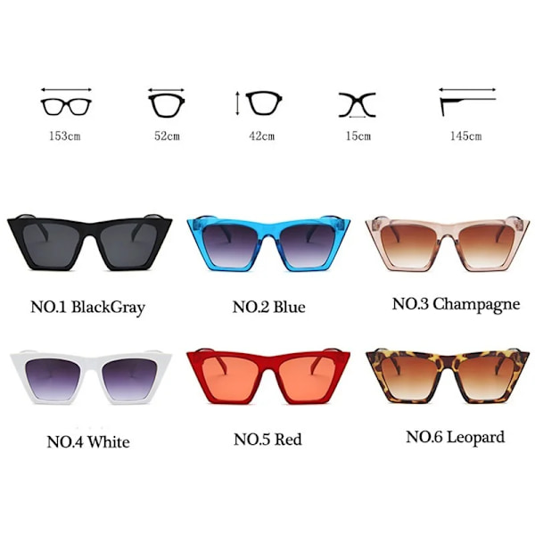 HKNA Mode Cat Eye Solglasögon Dam Gradient Vintage Glasögon Dam/Män Retro Cat Eye Solglasögon Gafas De Sol Mujer UV400 RedRed Free Cloth