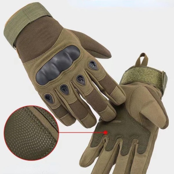 Vinter Helfingerhandskar Herr militära taktiska handskar Utomhussport Motorcykel Cykelhandske Combat Army Fan Handskar Half finger-Black L