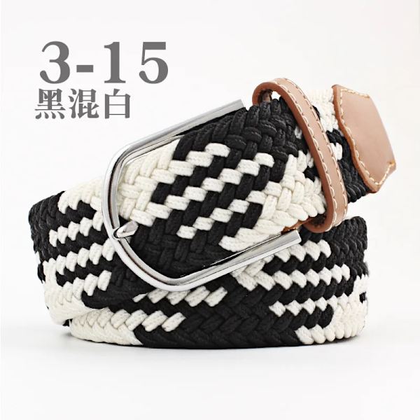 Canvasbälte utomhus taktiskt bälte unisex högkvalitativ canvasbälte för jeans Man Lyxiga Casual Straps Ceintures Bälten för kvinnor FB black hun white 3.3cmX107cm