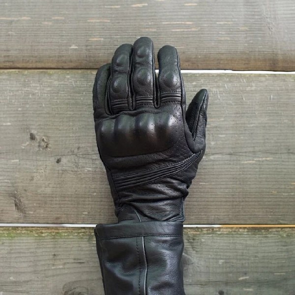 Äkta Läder Motorcykelhandskar Herr Hög Kvalitet Getläder Atv Mx Motocrosshandskar Racing Ventilerande Pekskärm Guantes M
