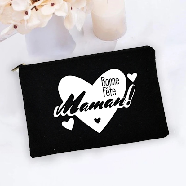 I Love You Mama Print Utomhus sminkväska Kvinnor Kosmetisk väska Resetoalettartiklar Organizer Kvinnlig Förvaring Sminkväska Mamma Present W17613-TBBK-D