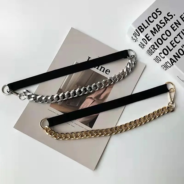 Gyllene kedja bälte Elastiskt silver metall midjebälten för kvinnor Hög kvalitet Stretch Cummerbunds dam kappa Ketting Riem midjeband Golden 67cm  elastic67-95cm