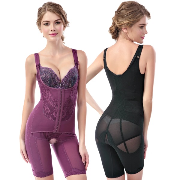 Helkroppsformare Shapewear Kvinnor Modelleringsrem Magkontroll Bantning Underkläder Sömlös midja Shaper Shaping Butt Lifer Corset black M