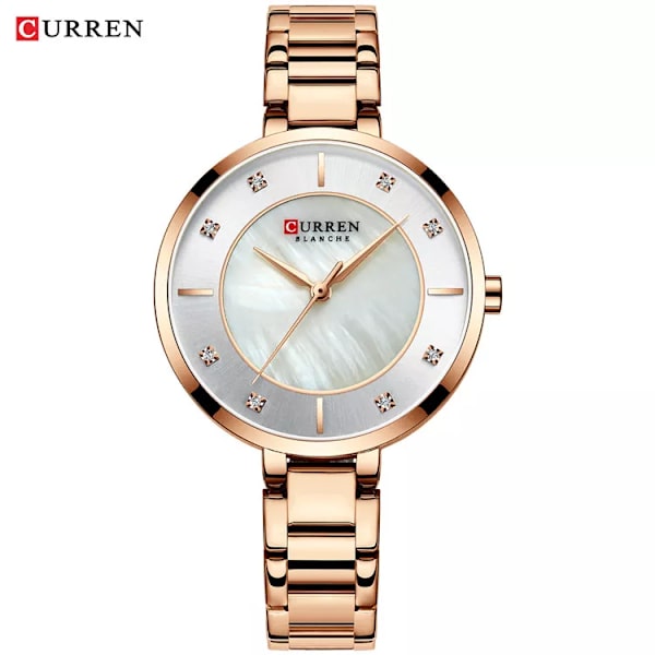 Curren Kvinnor Klockor Rose Gold Topp Märke Lyx Watch Dam Quartz Vattentät Dam Armbandsur Dam Flickor Klockor Klocka Rose gold