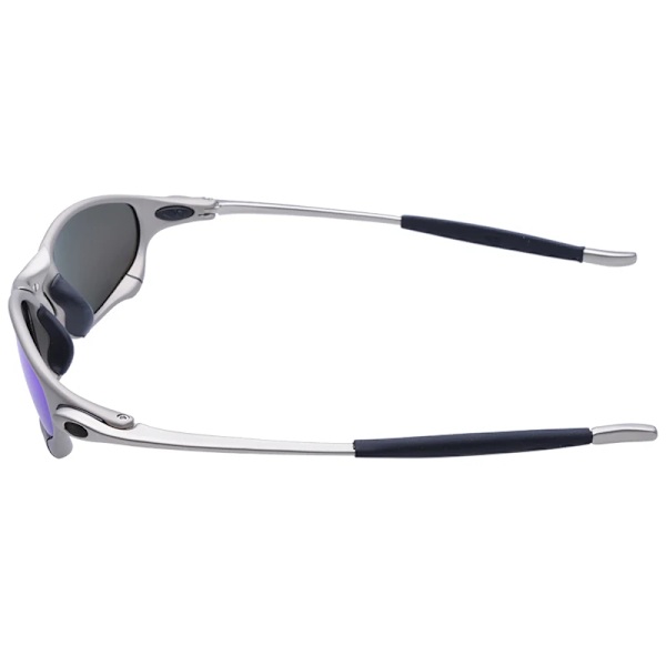 MTB Man Polarized Solglasögon Cykelglasögon UV400 Fiskesolglasögon Metall Cykelglasögon Cykling Glasögon Ridglasögon B2-1 Silver