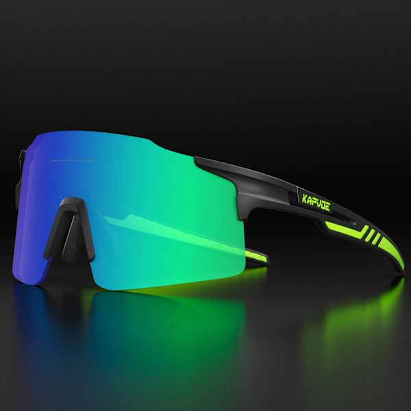 Kapvoe Polarized Cykel Cykelglasögon Utomhussport Solglasögon Fiskeglasögon Nya Män Kvinnor MTB Cykelridning Vandring Glasögon PGXC-KE-X27-2LENS-04 2 lens