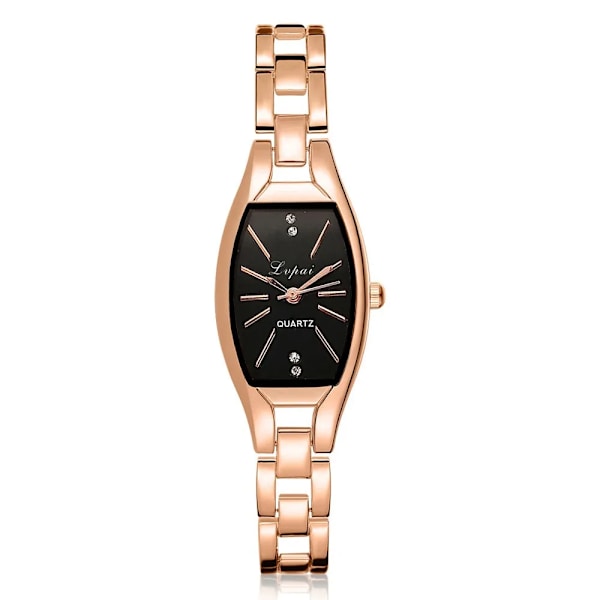 Lvpai Personlighet Enkel rektangulär tunna watch i rostfritt stål kvarts watch Elegant enkla kvinnoklockor Diamant gold 2