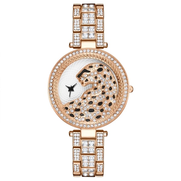 Lvpai Watch Quartz Watch Mode Bling Casual Damklocka Kvinnlig Quartz Gold Watch Crystal Diamond Leopard For Women Klocka rose gold