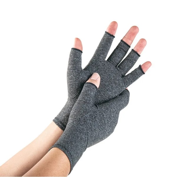 Vinterhandskar Thermal pekskärm Thermal vindtät varma handskar 1st Artrithandskar Kvinna Reumatoid magnetterapihandske style2 gray S