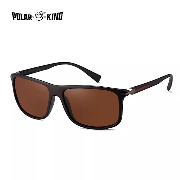 Polarking Design Ny design polariserade solglasögon Män Modetrend Tillbehör Mansglasögon Solglasögon Oculos Gafas PL457 C2 Brown