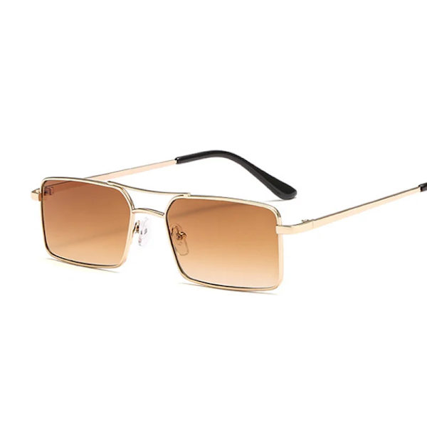 Retro fyrkantiga solglasögon Kvinnor Märke Designer Sommarstilar Godisfärger Solglasögon Kvinnligt mode Svart vintage nyanser Oculos Silver Orange as picture