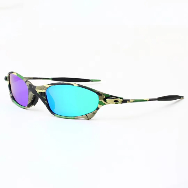 MTB Man Polarized Solglasögon Cykelglasögon UV400 Fiskesolglasögon Metall Cykelglasögon Cykling Glasögon Ridglasögon B2-5 Silver