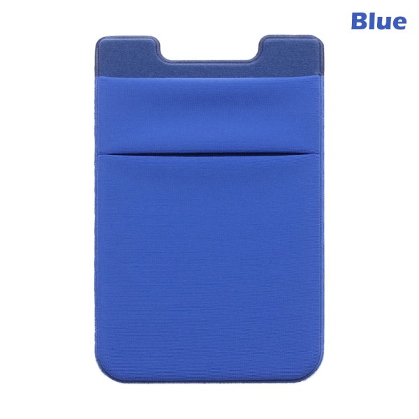 1 st mode elastisk mobiltelefon korthållare Mobiltelefon case Kredit ID-kortshållare självhäftande klistermärkesficka Blue 2