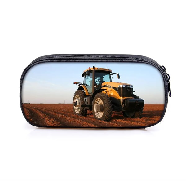 Farm Tractor Print Kosmetisk case Pennväska Pojkar Flickor Stationär väska Barn Case Barn Pennlåda Skolmaterial Väskor dqbbftractor02cw