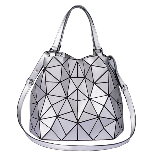 Bao-väskor för kvinnor Lyxiga hink Designer Mode Messenger Crossbody-väska Dam Geometriska axelhandväskor Tygväska Handväska silver