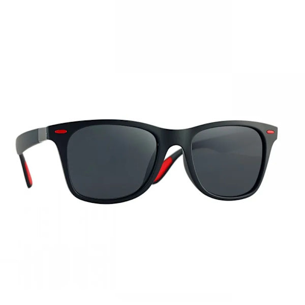 HDSUNFLY Män Polariserade Solglasögon Män Kvinnor Fyrkantiga Märke Designer Rays Driving Solglasögon Goggle UV400 Gafas De Sol 2020 Nyhet black red black Package A