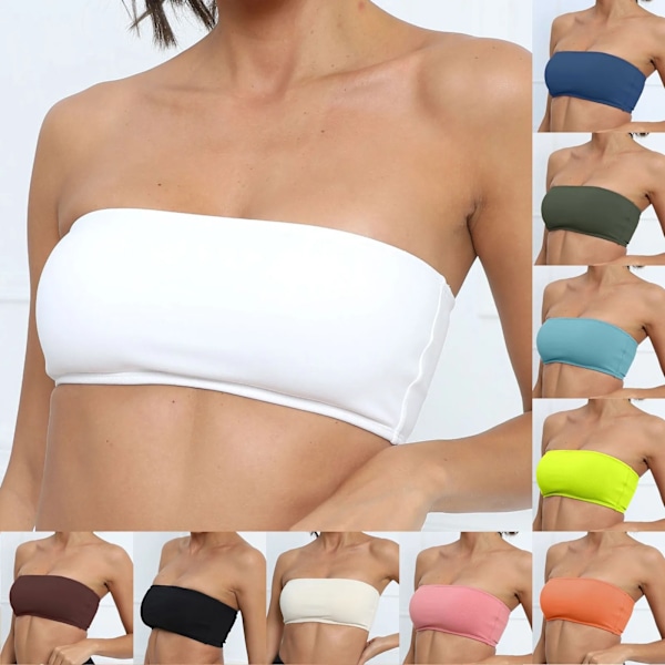 Damernas bekväma och sexiga nya sportlöpare Stötsäker och vacker rygg Yoga Tunn Samlande BH Sport BH-paket för kvinnor White L