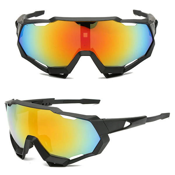 Utomhuscykling Solglasögon UV-skydd Vindtäta glasögon polariserad lins män kvinnor sport solglasögon glasögon Gray