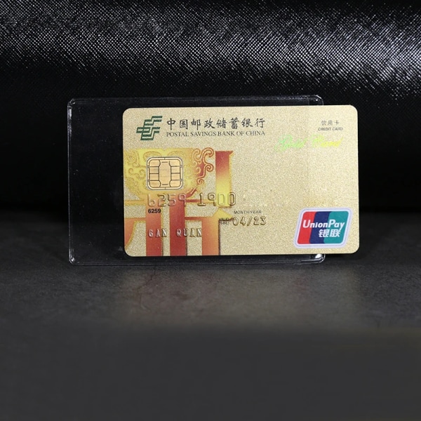 1/5/10 st PVC Transparent korthållare Buss Case Bank Kredit ID-kortshållare Cover Identifikationskort Behållare 5Pcs Matte