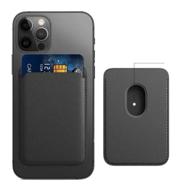 1 st dubbelsidig självhäftande plånbok Stöldskydd Säkerhetsblockerande hylsa Case för Mobiltelefon Cover Kort Kreditkortshållare black