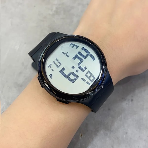 SANDA Watch Japan Digital Movement Countdown Sportklockor Herr Multifunktion Vattentät Chrono Armbandsur Klocka reloj hombre Black blue