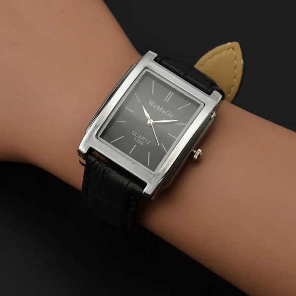 WoMaGe Damklockor Toppmärke Lyx Damklocka Watch Läderrem Watch Reloj Mujer brown 1