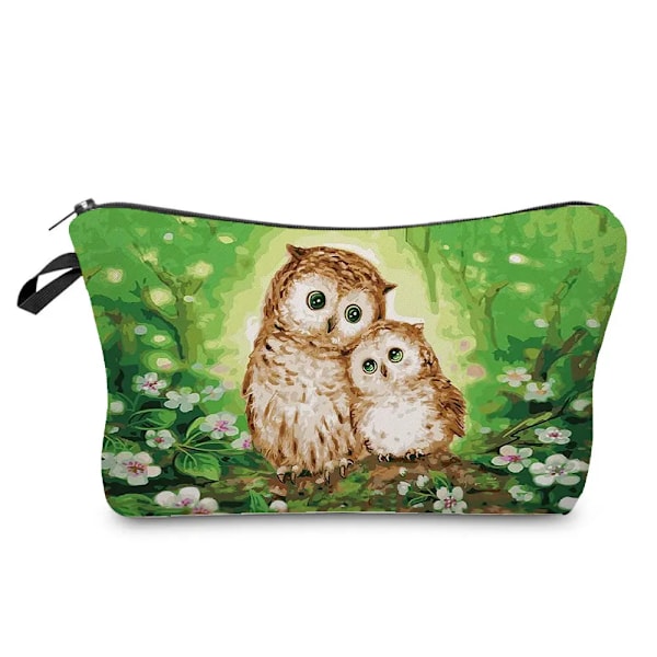 Damer Casual Dam kosmetikaväska Sminkväskor Tecknat Print Bärbar Skollärare Present Eco Återanvändbar toalettväska Resor hz7169 Makeup Bag