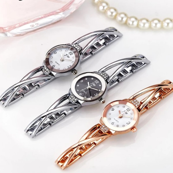 Ny stil koreanskt märke watch dekorativ flicka dam studenter armband Reloj de mujer Assista a mulhe Rose gold-white