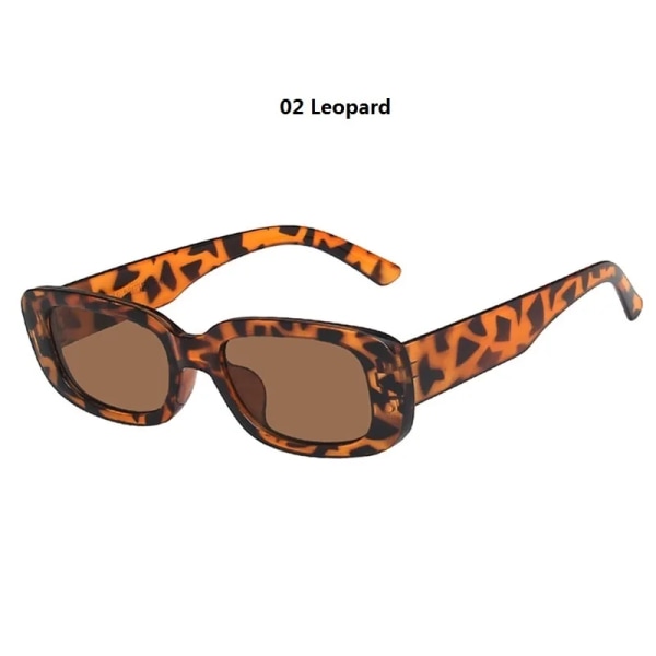 Vintege Square Små Solglasögon Kvinnor Män Rektangel Märke Designer Solglasögon Kvinnliga Solglasögon För Oculos Lunette De Soleil Femm 02 Leopard