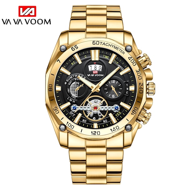 2023 Nytt VA VA VOOM toppmärke Relogio Masculino Herr Luxury Luminous Armbandsur Imitera Quartz Watch för män 2421J