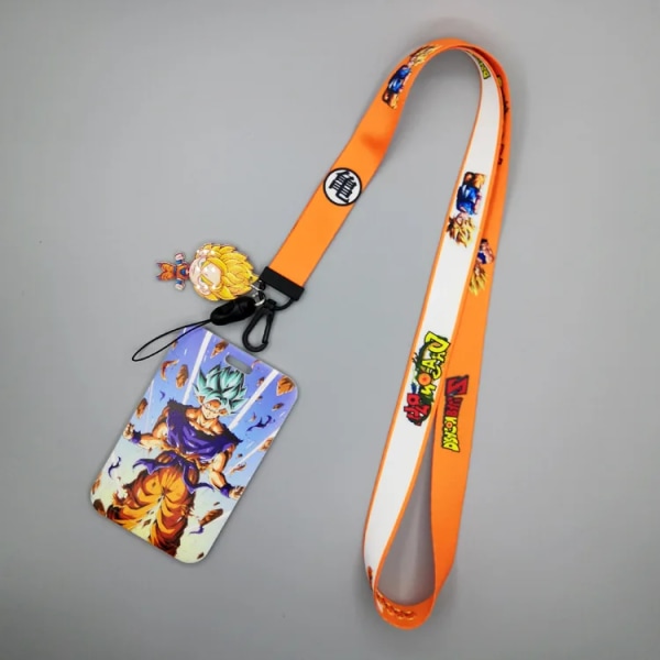 1 Set Anime Kortfodral Kort Nyckel Lanyard Cosplay Badge ID-kort Hållare Halsband Nyckelringar DB-A