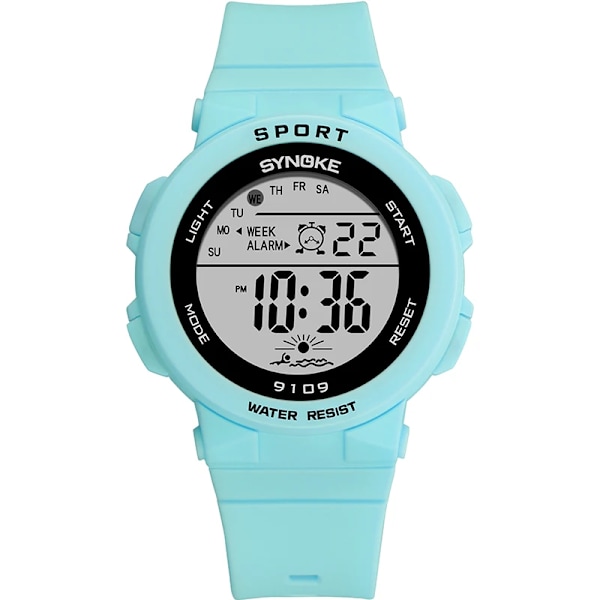 PANARS Mode Damklockor Pojkar Flickor Studenter Digital Sport Watch 50m Vattentät Armbandsur Alarm Relogio Feminino Green protection
