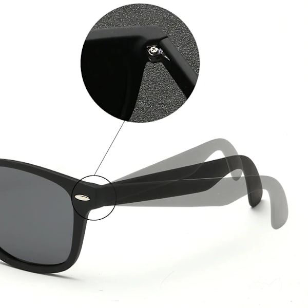 AEVOGUE Polarized Solglasögon för män Unisex -stil Metallgångjärn Polaroidlins av högsta kvalitet Original Oculos De Sol Masculino AE0300 NO2 Follow Picture