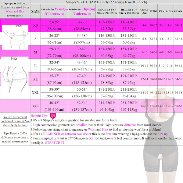 Kvinnor Bodyshaper Fajas Colombianas Reductoras Y Moldeadoras Efter operation Shapewear Kompression bantning Gördel Platt mage Black XS (shoulder adjust)