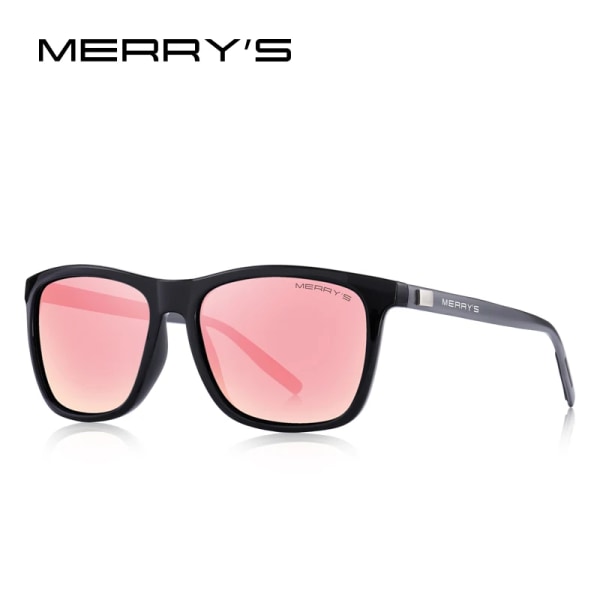 MERRYS Classic Herr/Kvinnor Polariserade Solglasögon Unisex fyrkantiga Solglasögon För Bilkörning Fiske UV400 S8286 C09 Pink