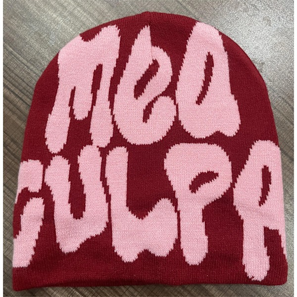 Mea Culpa Beanies för Män och Kvinnor - Kvalitetsmössa, Varm, Kpop-Mode, Hundra TakeCap Ins, Ny Net Red Design Meaculpa Beanie hongfen One Size