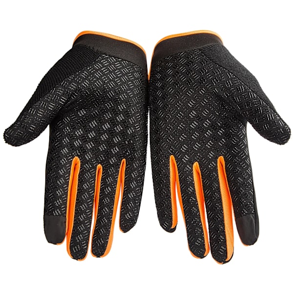 Män Cykelhandskar Full Finger Touch Screen Motorcykel Cykel Mtb Cykel Handskar Gym Träningshandskar Utomhusfiske Hand Guantes Black Red M