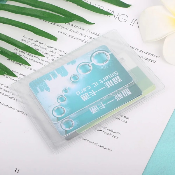 THINKTHENDO 12x9cm PVC Transparent Auto Document Cover Ryska case Skydda Bil ID-kortshållare för män kvinnor