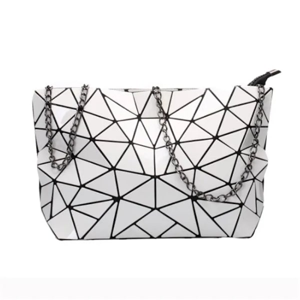 Bao-väskor för kvinnor Lyxiga hink Designer Mode Messenger Crossbody-väska Dam Geometriska axelhandväskor Tygväska Handväska white small