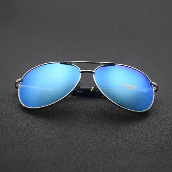 TUZENGYONG 2023 Brand Alloy Herrsolglasögon Polarized UV400 Lens Solglasögon För Herr Pilotglasögon Oculos de sol Hög kvalitet T8013 C03 no box