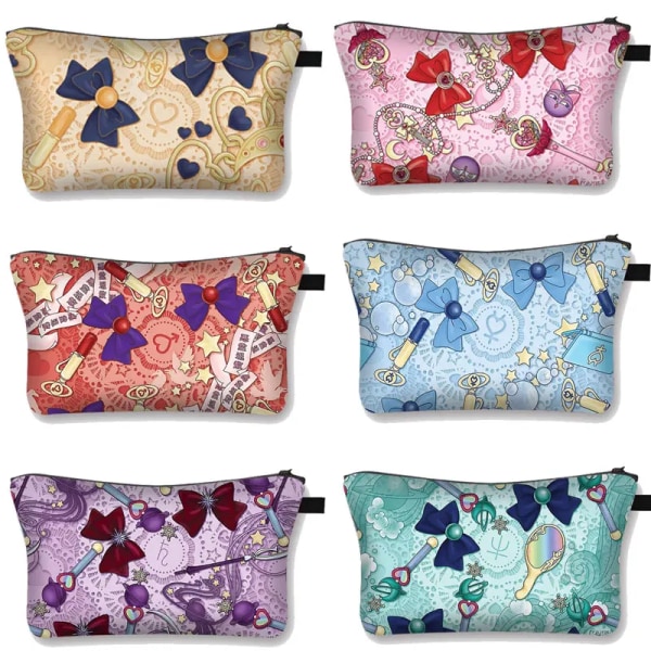 Härlig bowknot kosmetisk väska Dam magic stick Sminkväskor Flickor bowknot kosmetisk case Ladies Trave Organizers Bag shzbmfqz04